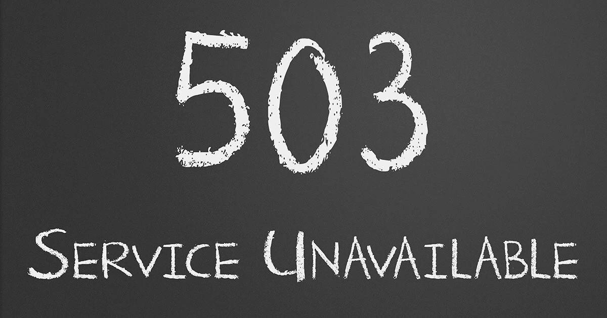 Bild: HTTP 503 (Service Unavailable): Bedeutung und Fehlerbehebung